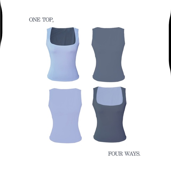 SEEING DOUBLE Steel and Onyx reversible top - Picture 3 of 7